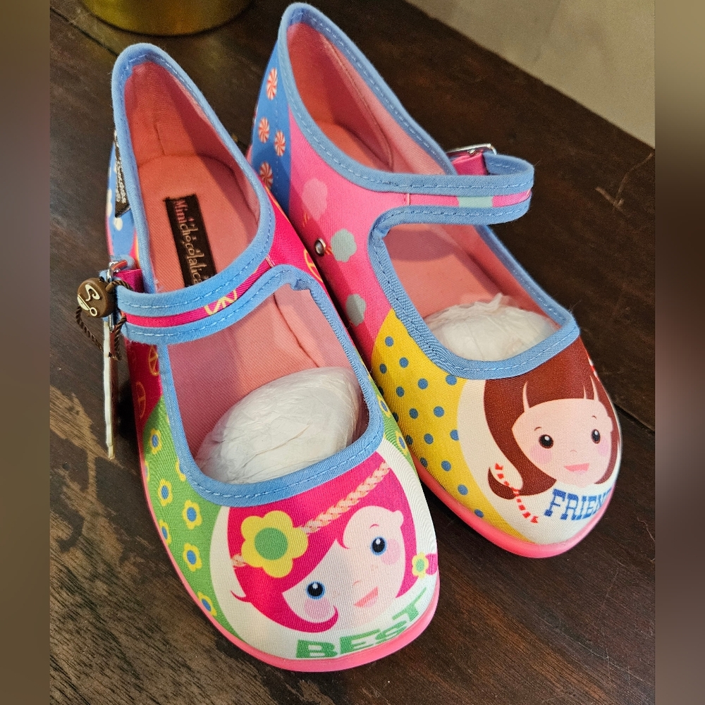 Mini Hot Chocolaticas shoes "Best Friends" Girls Size US 11 EU 28 NWT